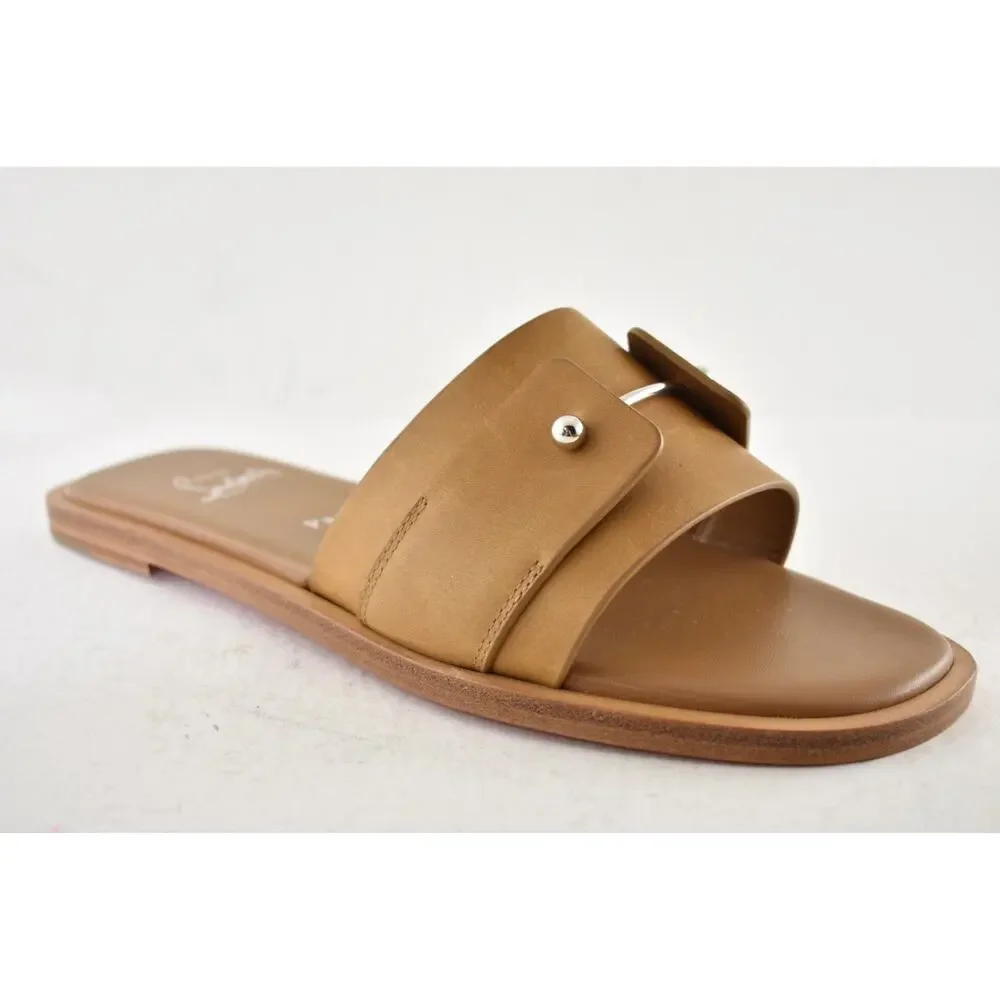 Christian Louboutin Chambelimule Donna Flat Tera Brown Leather Slide Sandal 36 - Picture 6 of 16